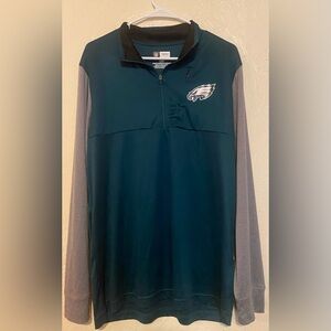 Eagles zip long sleeve pullover